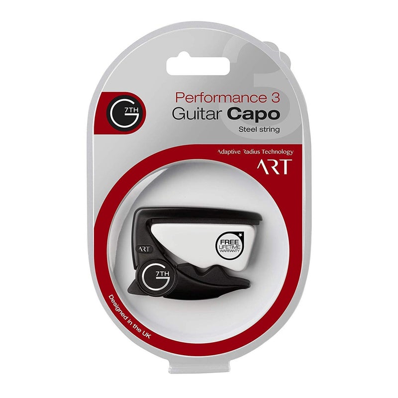 G7th Performance 3 ART Capo - 6 String, Satin Black - Bundled with Dunlop Variety Pick Pack - Image 4